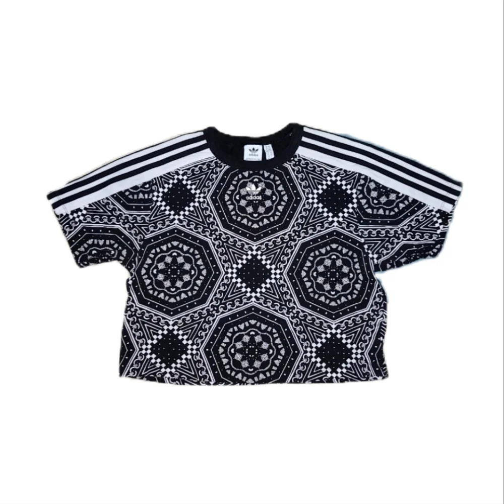Adidas | Women's Black Crop T-shirt - Picture 2 of 5